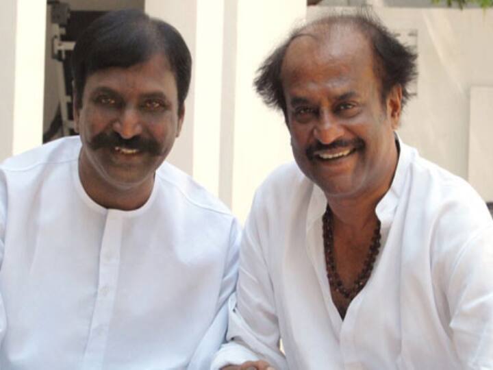 Kaviperarasu tweeted about his conversation with actor rajinikanth in america Rajinikanth | அன்பர்களின் மகிழ்ச்சிக்காகவே பகிர்கிறேன் ; ரஜினியுடன் தொலைபேசியில் பேசியதைப் பகிர்ந்த வைரமுத்து..!