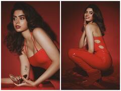 Khushi Kapoor Photos: लाल स्विमिंग ड्रेस में श्रीदेवी की बेटी खुशी कपूर ने दिए ग्लैमरस पोज, तस्वीरें देख फैंस घायल