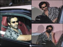 IN PICS | Kartik Aaryan Spotted At ‘Heera Mandi’ Director Sanjay Leela Bhansali’s Office