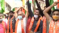 Protest against Pak in Jammu post martyrdom of SPO, airport blast