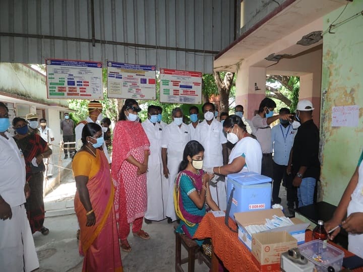 thiruvarur district corona injection shortage திருவாரூர்  : இரண்டு நாட்களாக தடுப்பூசி தட்டுப்பாடு நிலவுவதால் மக்கள் தவிப்பு..!