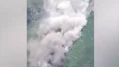 Shocking visuals: Badrinath highway blocked post massive landslide