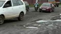 मुंबई-नाशिक महामार्गावर खड्ड्यांचं साम्राज्य, खड्ड्यांमुळे रस्त्याची चाळण, वाहनचालक हैराण : भिवंडी