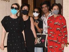 IN PICS | BFFS Kareena, Karisma, Malaika & Amrita Enjoys Lunch With Manish Malhotra