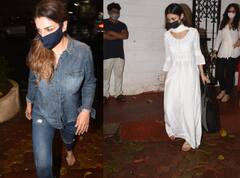 पति Raj Kaushal की मौत से दुखी Mandira Bedi से मिलने पहुंचीं Raveena Tandon-Mouni Roy, देखें तस्वीरें