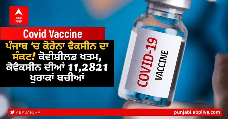 Corona vaccine crisis in Punjab Covshield finished, 112821 doses of covaxin left Punjab Vaccine Crisis: ਪੰਜਾਬ 'ਚ ਕੋਰੋਨਾ ਵੈਕਸੀਨ ਦਾ ਸੰਕਟ! ਕੋਵੀਸ਼ੀਲਡ ਖਤਮ, ਕੋਵੈਕਸੀਨ ਦੀਆਂ 11,2821 ਖੁਰਾਕਾਂ ਬਚੀਆਂ