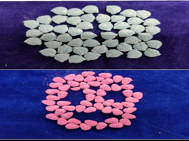 Seizure of 105 MDMA tablets worth Rs 5.25 lakh in the mail at Chennai airport சென்னை ஏர்போர்ட்: தபாலில் வந்த 105 MDMA மாத்திரைகள் பறிமுதல்
