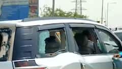 Ghazipur Border clash: Vehicles of BJP workers vandalised | Visuals