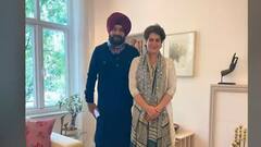 Punjab Congress Rift | Navjot Singh Siddhu meets Priyanka Gandhi; shares picture via Tweet