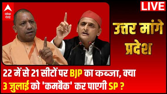 22 में से 21 सीटों पर BJP का कब्जा, क्या 3 जुलाई को 'कमबैक' कर पाएगी SP ? | Uttar Maange Pradesh