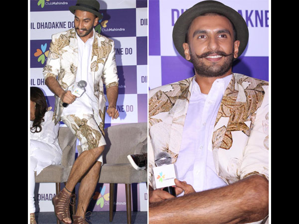 Before Ranveer Singh dressed as a condom he wore these  whatoneartharethese clothes too  Entertainment Gallery News  The  Indian Express
