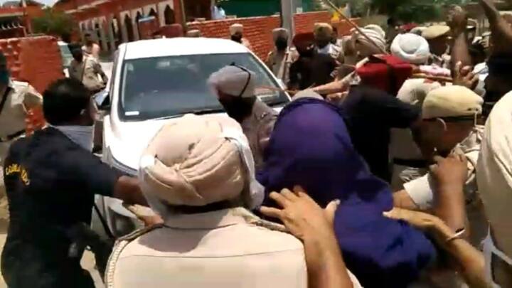 ਹੁਸ਼ਿਆਰਪੁਰ ਵਿੱਚ ਪੰਜਾਬ ਬੀਜੇਪੀ ਪ੍ਰਧਾਨ ਅਸ਼ਵਨੀ ਸ਼ਰਮਾ ਨੂੰ ਵਿਰੋਧ ਦਾ ਸਾਹਮਣਾ ਕਰਨਾ ਪਿਆ।