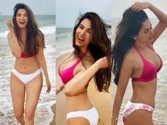 દરિયાકિનારે પિન્ક બિકીનીમાં દેખાઇ Sonal Chauhan, હૉટ લૂક જોઇને ફેન્સ પણ રહી ગયા દંગ, જુઓ Pics......