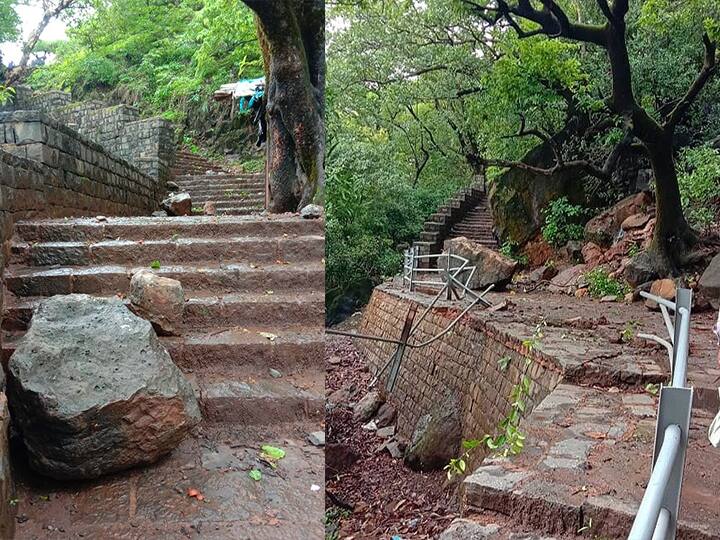 पावसाळ्यात किल्ले रायगड पायी चढणे टाळण्याचे आवाहन खासदार संभाजीराजे छत्रपतींनी केलं आहे.  (photo courtesy : FB/@YuvrajSambhajiraje)