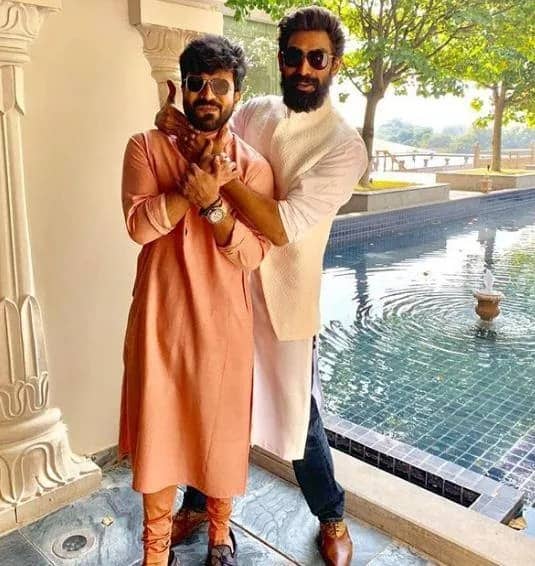 రాజమౌళి కొడుకు కార్తికేయ పెళ్లి సమయంలో రామ్ చరణ్ తో రానా తీసుకున్న అందమైన పిక్