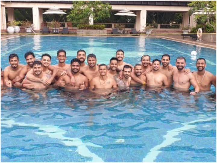 श्रीलंका में भारतीय टीम का क्वारंटीन पीरियड खत्म, स्विमिंग पूल में मस्ती करते दिखे सभी खिलाड़ी