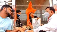 Agra: ABP Ganga की खबर का बड़ा असर, शहीद की पत्नी से मिलने पहुंचे अधिकारी