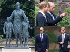 বিদ্বেষ ভুলে পাশাপাশি দুই ভাই, মায়ের আবক্ষ মূর্তি উন্মোচনে প্রিন্স উইলিয়াম এবং হ্যারি