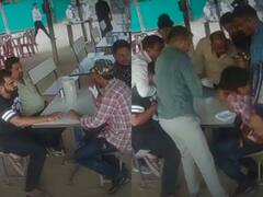 Cops In Plain Clothes Catch Criminal From A Dhaba In Ahmedabad, Video Surfaces