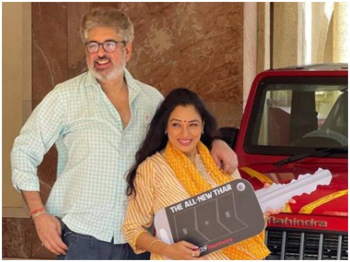 Rupali Ganguly buys Brand Mew Mahindra Jeep Thar Worth Almost Rs 14 lakh See Pics Rupali Ganguly Of 'Anupama' Fame Buys New Mahindra Thar Worth Rs 14 Lakh