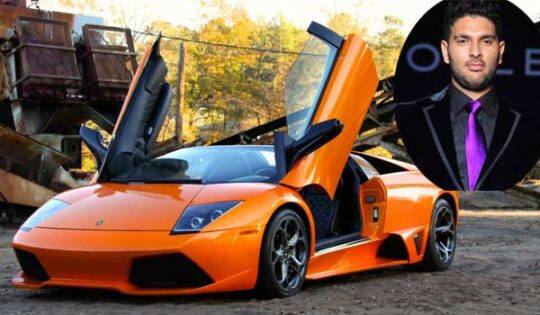 సిక్సర్ల రారాజు యువరాజ్ సింగ్ Lamborghini Murcielago వాడుతున్నాడు. దీని విలువ సుమారు రూ.3.6కోట్లు.