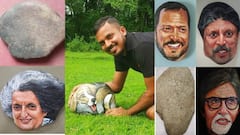 दगडांचा आकार न बदलता रंगांची उधळण करून कलाकृती घडवणारा चित्रकार, सुमन दाभोलकर याचं रॉक आर्ट!