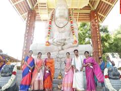 Actor arjun new temple ceremony pics  : அஞ்சனாசுத ஶ்ரீ யோக ஆஞ்சநேய சுவாமி   -  நடிகர் அர்ஜுன்  கோவிலின் கும்பாபிஷேக விழா போட்டோ ஆல்பம்