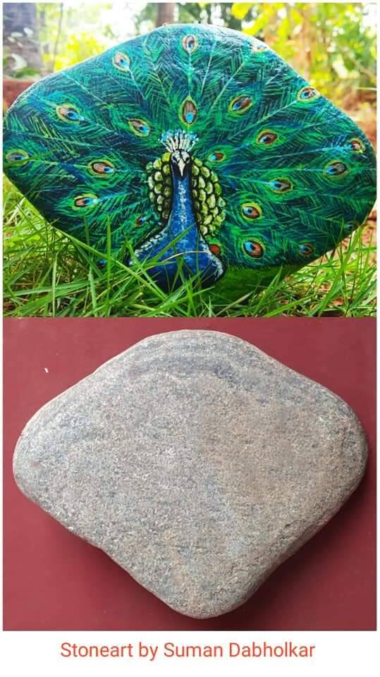 त्यात त्यांनी छत्रपती शिवाजी महाराज, अभिनेते, क्रिकेटपटू, कवी, माजी राष्ट्रपती अब्दुल कलाम, विविध प्राणी पक्षी त्यांनी दगडावर रंगाची उधळण करून शिल्पकृती साकारली आहेत.
