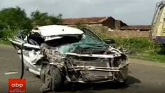 અમરેલી-ધારી હાઇવે પર એસટી બસ અને કાર વચ્ચે અકસ્માત, જુઓ વીડિયો