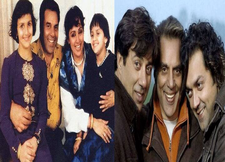 धर्मेंद्र - सबसे पहले बात बॉलीवुड के हीमैन धर्मेंद्र की करते हैं. पहली शादी धर्मेंद्र ने प्रकाश कौर से की थी, जिनसे उन्हें 4 बच्चे हैं तो वहीं दूसरी शादी हेमा मालिनी से की. धर्मेंद्र हेमा की दो बेटियां हैं. यानि कुल मिलाकर धर्मेंद्र 6 बच्चों के पिता है. (फोटो - सोशल मीडिया)