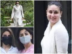 House Warming: सज-धज कर पापा के गृह प्रवेश पूजा में पहुंची कपूर सिस्टर्स , देखिए तस्वीरें