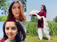 PHOTO : 'धरती सुनहरी, अंबर नीला'; अभिनेत्री सोनाली कुलकर्णीचा देसी लूक चर्चेत