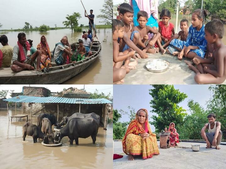 Bihar Flood: लगातार बारिश से उफनाई गंडक, बाढ़ प्रभावित 42 गांवों का सड़क से टूटा संपर्क, पलायन शुरू