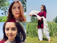 PHOTO : 'धरती सुनहरी, अंबर नीला'; अभिनेत्री सोनाली कुलकर्णीचा देसी लूक चर्चेत