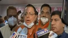 Uttarakhand New CM: राजभवन के लिए निकला Pushkar Singh Dhami का काफिला, देखिए क्या बोले .. ?