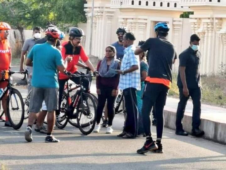 Tamil Nadu CM Stalin started cycling again after becoming chief minister CM Stalin Cycling | மீண்டும் சைக்கிளிங் தொடங்கிய முதல்வர் ஸ்டாலின்..! வைரலாகும் க்ளிக்ஸ்..!