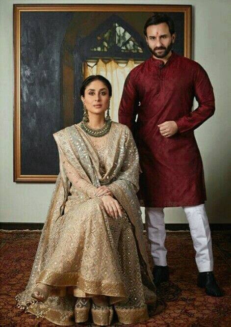 कभी लहंगे तो कभी साड़ी में करीना कपूर अपने परफेक्ट नवाबी स्टाइल की झलक दिखलाती रहती हैं. खासतौर से तब जब सैफ अली खान उनके साथ नवाबों वाले स्टाइल में हों. (फोटो - सोशल मीडिया)