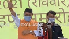 Uttarakhand New CM: राज्य के सबसे युवा CM के तौर पर शपथ लेने पहुंचे Pushkar Singh Dhami