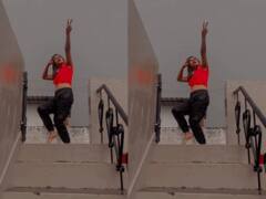 Nia Sharma ने लिया बारिश का मज़ा, घर की छत पर किया Rain Dance, देखें वीडियो