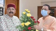 Ahead of swearing-in ceremony, Pushkar Singh Dhami meets Satpal Maharaj to resolve differences