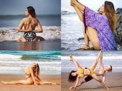 In Pics: समुद्र के किनारे बिकिनी में योग करती दिखीं Aashka Goradia, देखें बेहद बोल्ड तस्वीरें