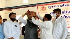 Banaskantha: ક્ષત્રિય ઠાકોર સેનાની કારોબારી બેઠકમાં અલ્પેશ ઠાકોરની હાજરમાં કોરોનાના નિયમોના ઉડ્યા ધજાગરા