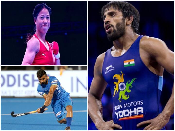 Tokyo Olympic 2020 MC Mary Kom Manpreet Singh flag bearers Indian opening ceremony Bajrang Punia closing ceremony Tokyo Olympics: Mary Kom, Manpreet Singh To Be India's Flag Bearers At Opening Ceremony; Bajrang Punia At Closing Event 