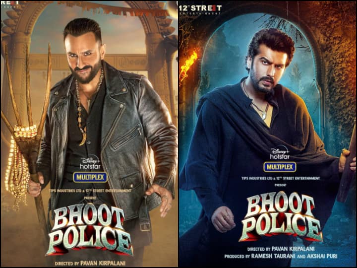 Saif Ali Khan And Arjun Kapoor's First Look From ‘Bhoot Police’ Revealed: Here’s Presenting Vibhooti And Chiraunji Saif Ali Khan And Arjun Kapoor's First Look From ‘Bhoot Police’ Revealed: Meet Vibhooti And Chiraunji