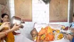 અરવલ્લીઃ વરસાદ ખેંચાતા વરુણદેવને રીઝવવા લોકોએ જળાભિષેક કર્યો