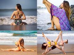 ગરમીમાં દરિયાકિનારે બિકીની પહેરીને હૉટ યોગા કરતી દેખાઇ આ ગુજરાતી એક્ટ્રેસ, એકદમ બૉલ્ડ તસવીરો વાયરલ