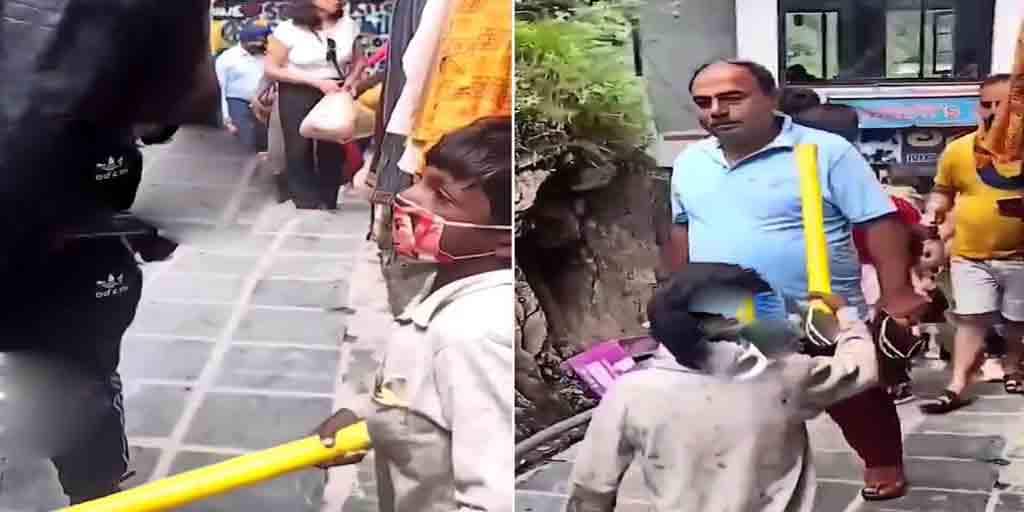 Mask Wearing Initiative: মাস্ক কোথায়! ভিড়ে ঠাসা বাজারে লাঠি উঁচিয়ে খুদের সতর্ক করার ভিডিও ভাইরাল little boy scolds people for not wearing mask in Dharmashala, know in details Mask Wearing Initiative: মাস্ক কোথায়! ভিড়ে ঠাসা বাজারে লাঠি উঁচিয়ে খুদের সতর্ক করার ভিডিও ভাইরাল