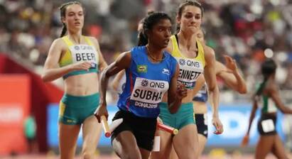 Tokyo olympic 2021 Suba venkatesan selected for 400m relay team Tokyo Olympic 2021: ’பொம்பளப்பிள்ளைக்கு ஸ்போர்ட்ஸ் வேண்டாம்னாங்க’ - டோக்கியோ படையெடுக்கும் பதக்கவேட்டைக்காரி சுபா!