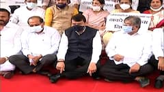 Maharashtra Assembly Session : विधिमंडळाच्या पायऱ्यांवरच भाजपची अभिरुप विधानसभा Abhirup Vidhansabha