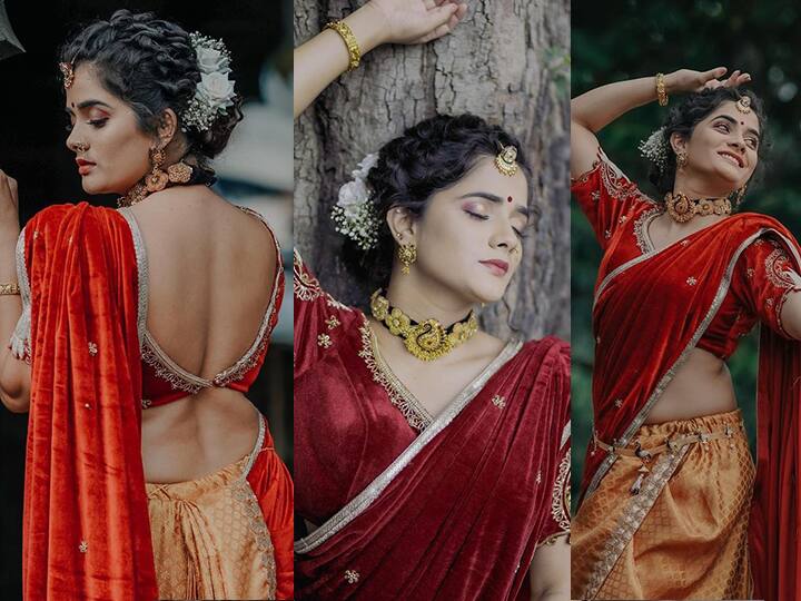 नऊवारी साडीमध्ये भाग्यश्री खूपच सुंदर दिसतेय. तिच्या या लूकवर नेटकरी फिदा झाले आहेत.(photo courtesy : @bhagyashreemote instagram)